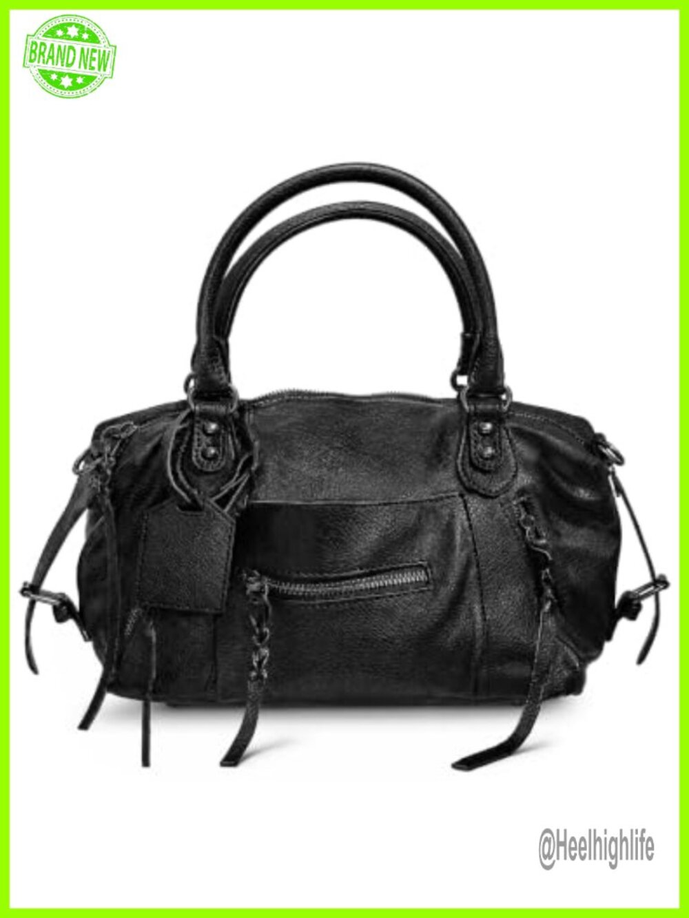 Vegan Leather Mini City Tote Crossbody Hobo Bag with Strap